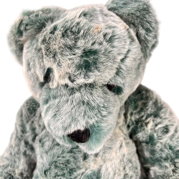 Vtg Purr-Fection by MJC Teal Blue Bear Plush Stuffed Animal Toy 1992 Teddy Paws - Picture 2 of 8